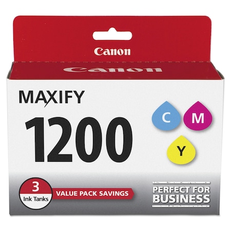 Canon Ink Cartridge, Pgi1200, 3C, Pk, Assorted 9232B005